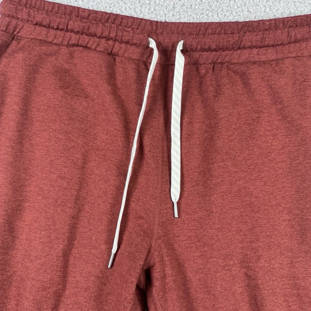 Vuori Performance Joggers Womens Medium Red Pull On Tapered Comfort Soft Pants